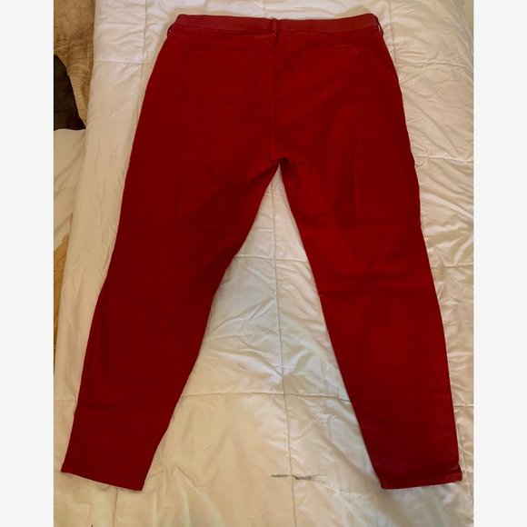 Torrid 20R Plus Sky High Skinny Jean - Red - Picture 2 of 4